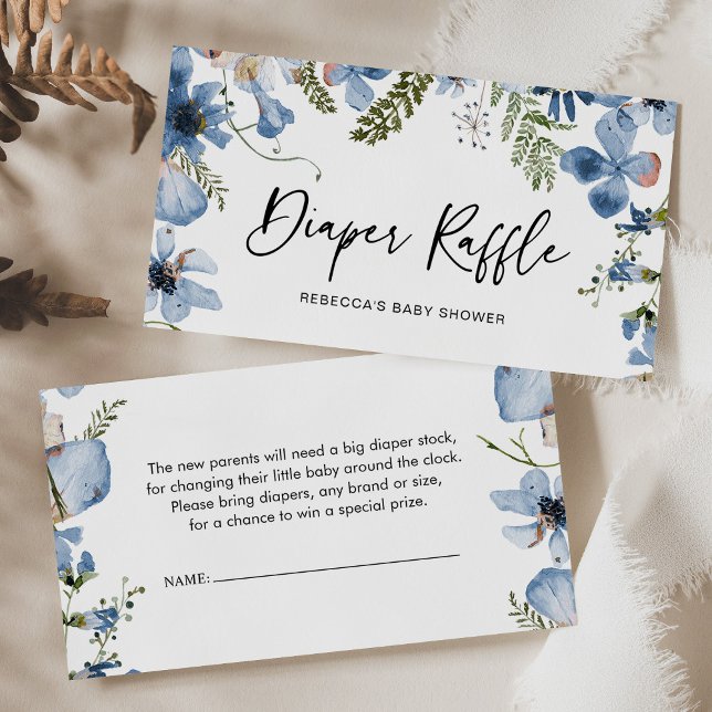 Carte de boîtier floral bleu caramel (Créateur téléchargé)