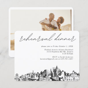 Carte de boîtier Invitation de répétition Mariage 