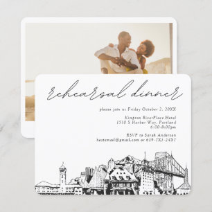 Carte de boîtier Invitation de répétition Mariage 