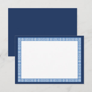 Carte de boîtier Mariage à clé grecque méditerrané