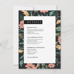 Carte de boîtier Mariage couleur noire