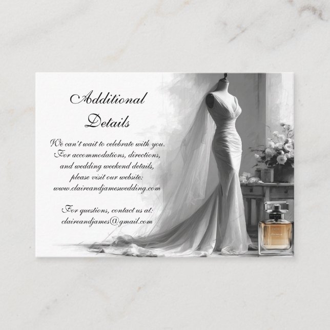 Carte de boîtier Mariage de croquis romantique pou (Devant)