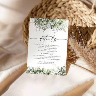 Carte de boîtier Mariage de plantes vertes