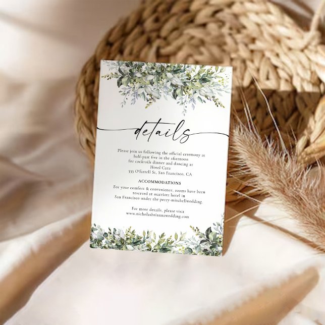 Carte de boîtier Mariage de plantes vertes (Créateur téléchargé)