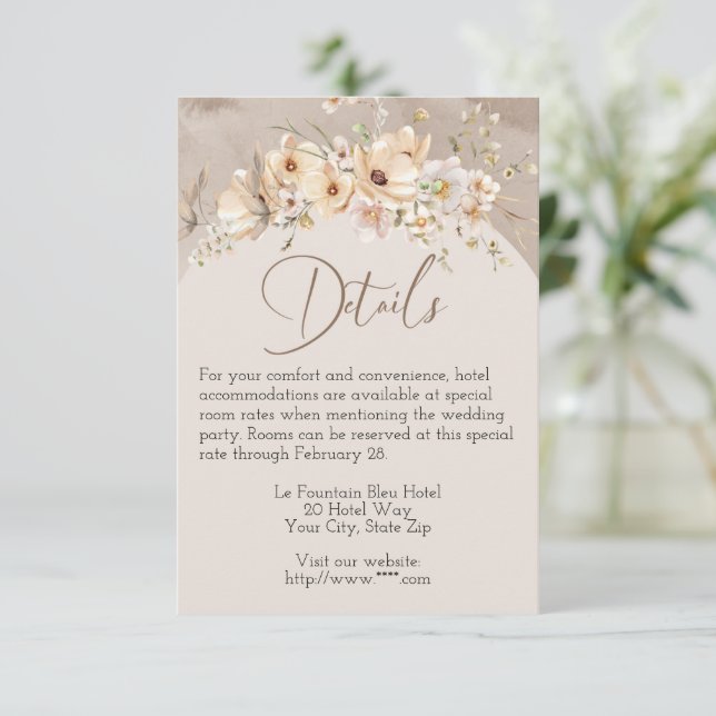 Carte de boîtier Mariage Dogwood Dreams (Debout devant)