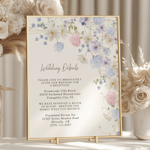 Carte de boîtier Mariage Fleur sauvage ressort vio