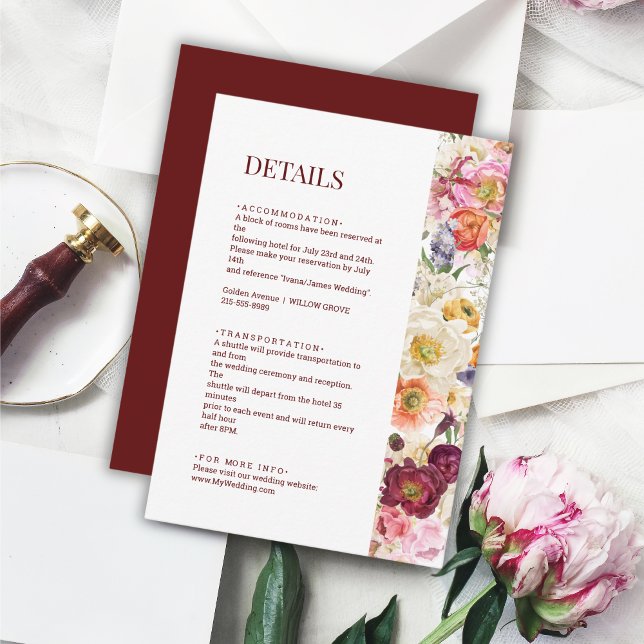 Carte de boîtier Mariage GRACEFUL Blooms 002 (Créateur téléchargé)