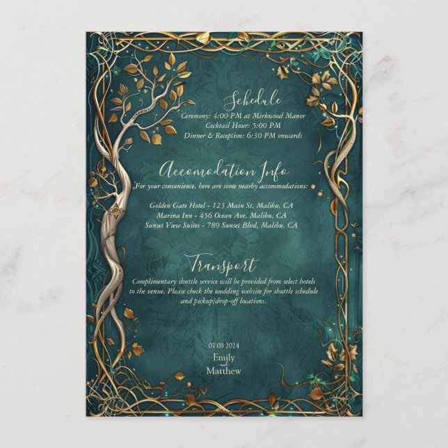 Carte de boîtier Mariage Middle-Earth Majesty (Devant)