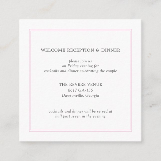 Carte de boîtier Mariage moderne Peony Pink (Devant)