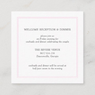Carte de boîtier Mariage moderne Peony Pink