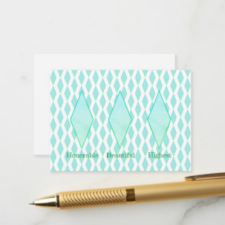 Carte de boîtier motif diamant