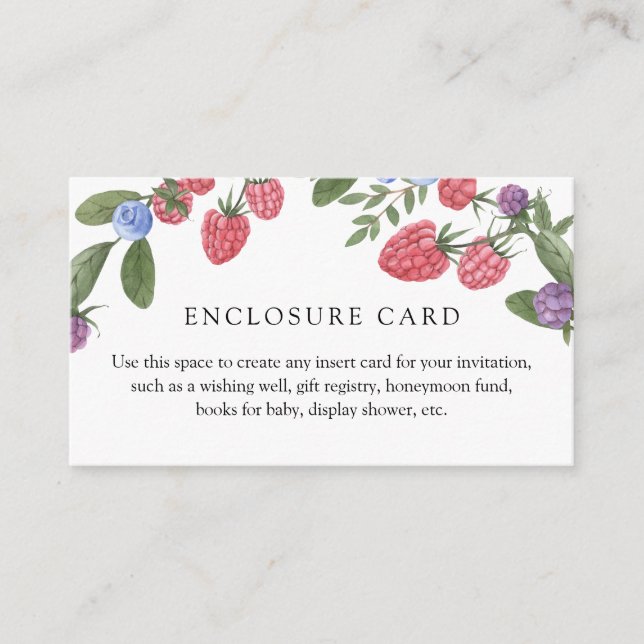 Carte de boîtier personnalisée Berry Sweet (Devant)