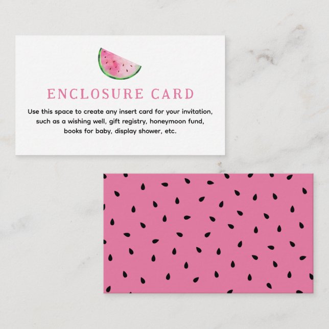 Carte de boîtier personnalisée Watermelon (Devant / Derrière)