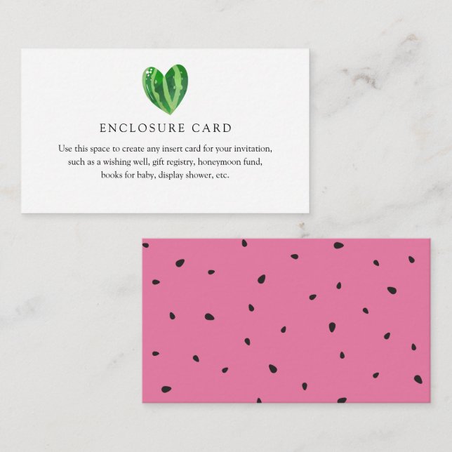 Carte de boîtier personnalisée Watermelon (Devant / Derrière)