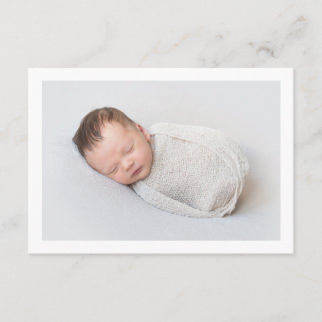 Carte de boîtier photo faire-part de naissance (Devant)