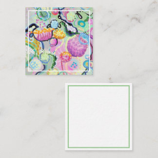 Carte de boîtier pour fleurs Abstraites
