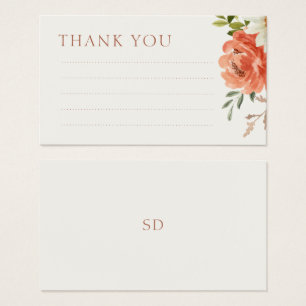 Carte de boîtier pour Mariage Floral Linal Merci