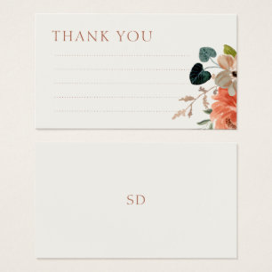 Carte de boîtier pour Mariage Floral Linal Merci