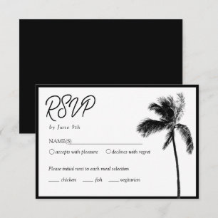 Carte de boîtier RSVP Bat mitzvah personnalisée Pa