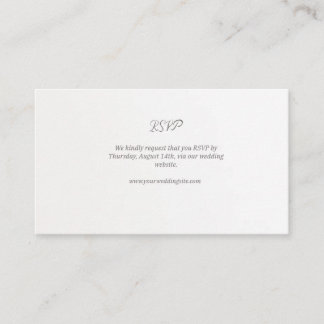 Carte de boîtier RSVP de mariage