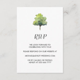 Carte de boîtier RSVP Russe Barn Mariage campagnar