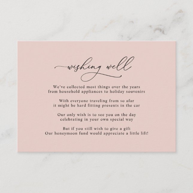 Carte de boîtier simple Dusty Rose rose (Devant)