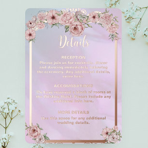 Carte de boîtier vintage pour peintre rose