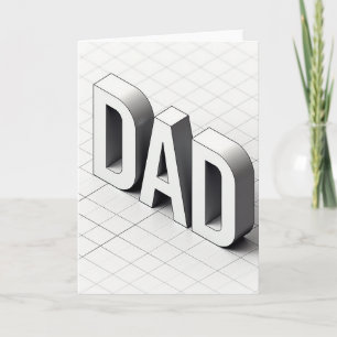 Carte de Bold Dad en art isométrique