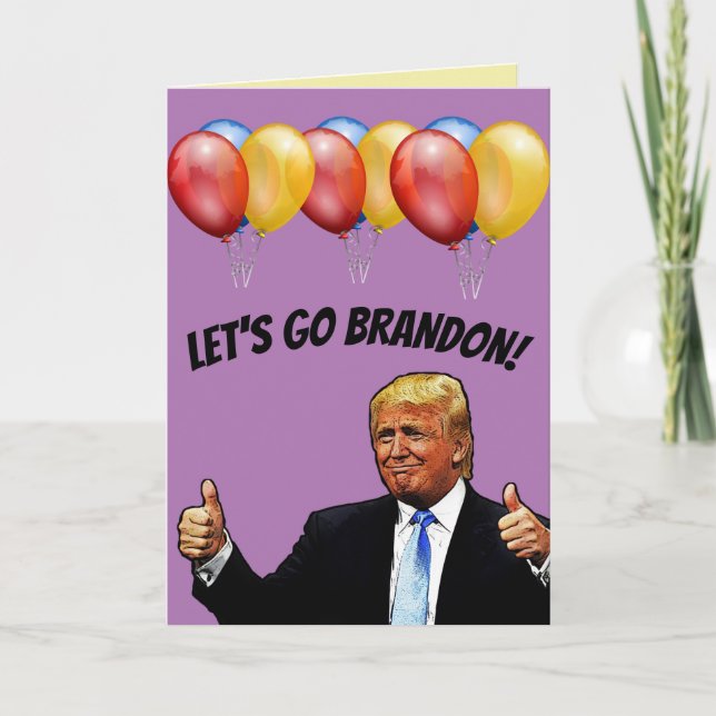 CARTE DE BON ANNIVERSAIRE ALLONS-Y BRANDON TRUMP (Devant)