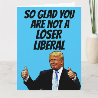 CARTE DE BON ANNIVERSAIRE DRÔLE TRUMP