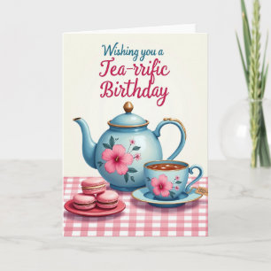 Carte de Bon Anniversaire Thé Fantaisiste