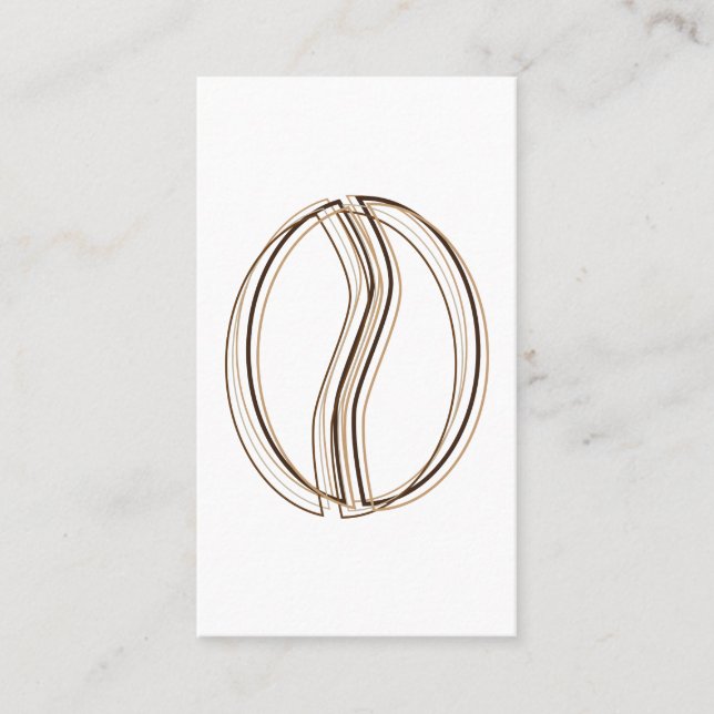 carte de bon de tache floue de grain de café (Devant)