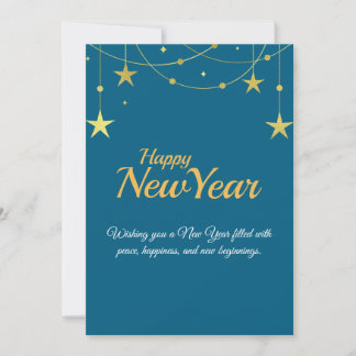 Carte de Bonne Année | Design Minimaliste Moderne
