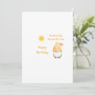 Carte de bonne année Gnome pour un autre tour auto
