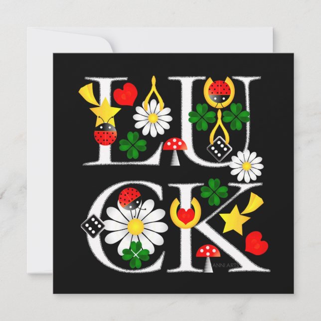 Carte de Bonne Chance  (Devant)