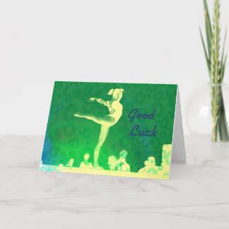 Carte de bonne chance de gymnastique