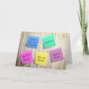 Cartes De Vœux Au Revoir Collegue Zazzle Ca