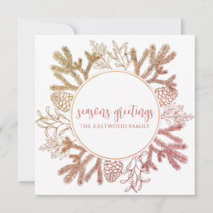 Carte de Bonnes Fêtes de vacances personnalisée