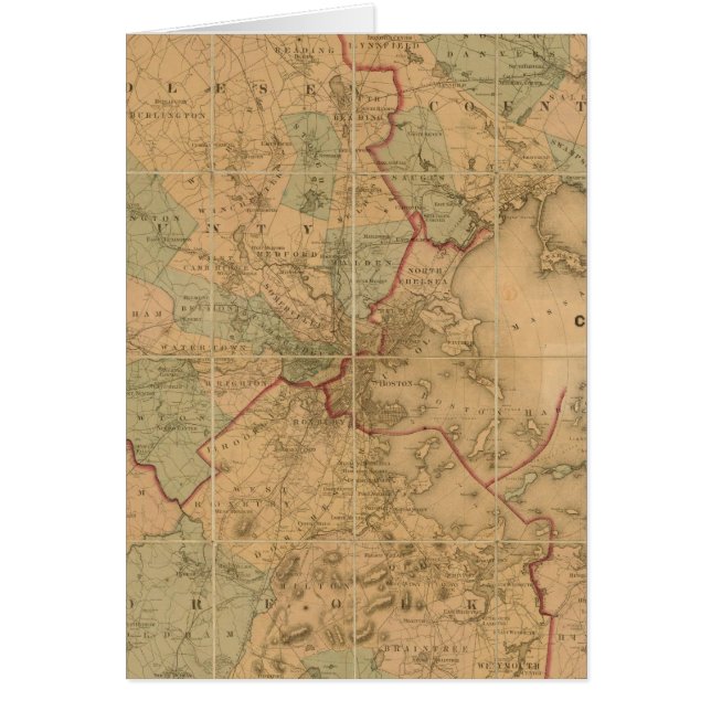 Carte De Boston 2 (Devant)