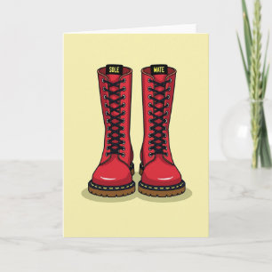 Carte de bottes de l'amour de la âme sœur