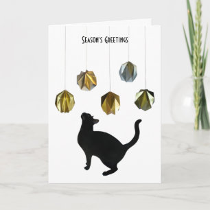 Carte de boules en papier noir
