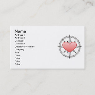 Carte de boussole de coeur