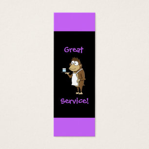 Carte de bout de serveur de restaurant