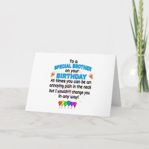 Carte de Brother Funny