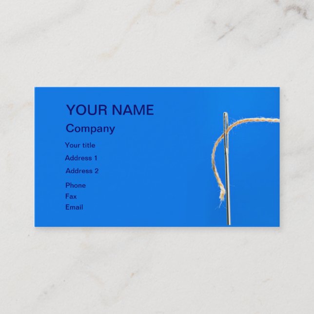 Carte de broyeur avec aiguille et fil (Devant)