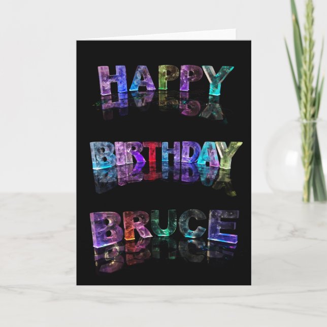 Carte de Bruce de joyeux anniversaire (Devant)