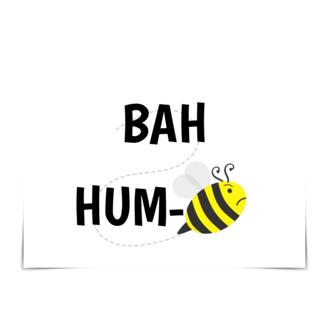 Carte de bugs "Bah Humbug" avec l'abeille Cranky (Créateur téléchargé)