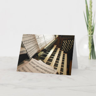 Carte de bureau pour la musique d'orgue
