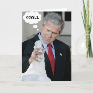 Carte de Bush de bon thanksgiving