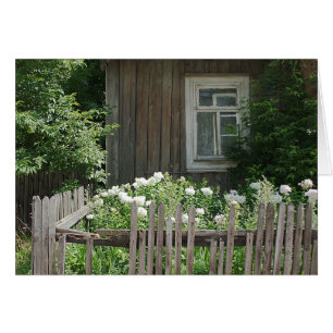 Carte de cabane en bois